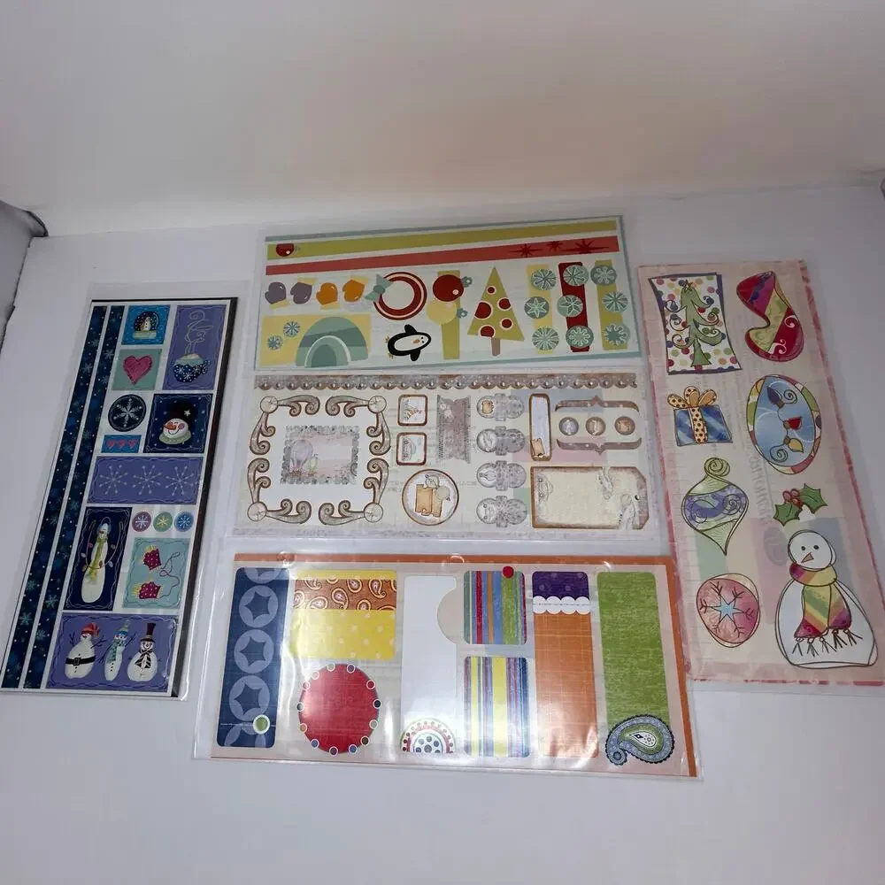 NIP Creative Memories Lot 8 Pastel 12X12 Paper 2 Editions 5 Jumbo Great Lengths